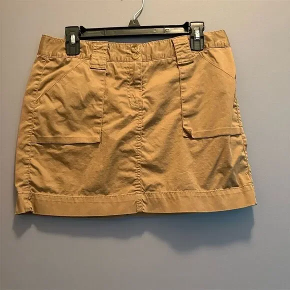 Old Navy Women's Size 8 Beige Mini Skirt with Pockets Casual Summer - Picture 1 of 12